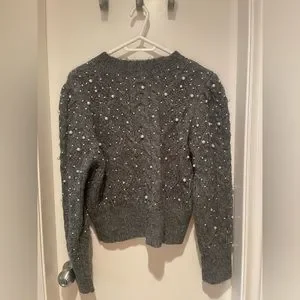 Sequin Sweater Zara Grey Sequin Jumper Christmas Jumper Zara
